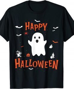 Happy Halloween Ghost Trick or Treat Women Men Mom Fun Unisex T-Shirt