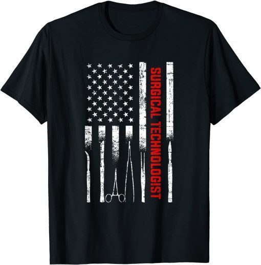 Official Surgical Technologist American Flag, surgical technologist T-Shirt