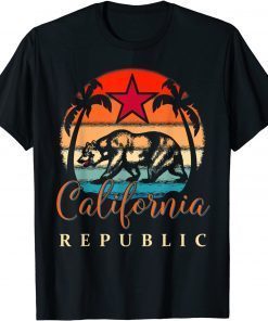 California Republic Socal Norcal Flag Cencal Cali Vintage Unisex T-Shirt