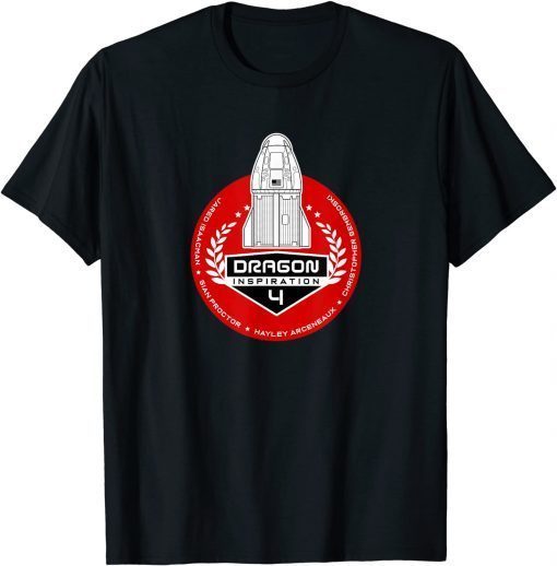 Official INSPIRATION 4 Falcon 9 Inspiration4 astronaut Dragon crew T-Shirt
