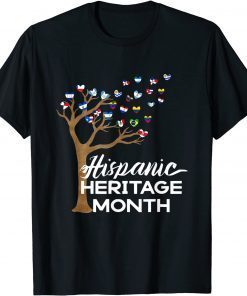 Official Hispanic Heritage Month 2021 Latin Flags T-Shirt