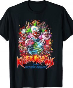 Classic Scary Killer klowns from outer space alien Clown Halloween T-Shirt