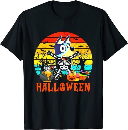 Official B-lueys Halloween Vintage , Funny Halloween T-Shirt