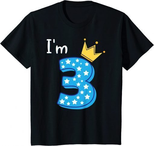 2021 Kids Three Year Old Birthday Boy Kid 3yr 3rd 3 year old birthday Unisex TShirt