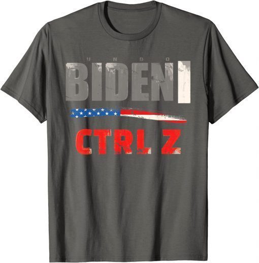 CTRL Z Biden Funny Keyboard Shortcut to Undo President Biden Unisex Tee Shirt