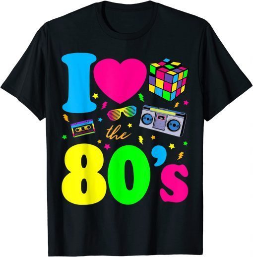 Official I Love The 80s Shirt 80s Clothes for Women and Men T-Shirt