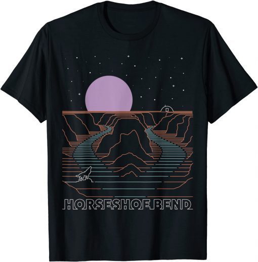 2021 Vintage Retro Horseshoe Bend - Hiking Arizona National Park T-Shirt