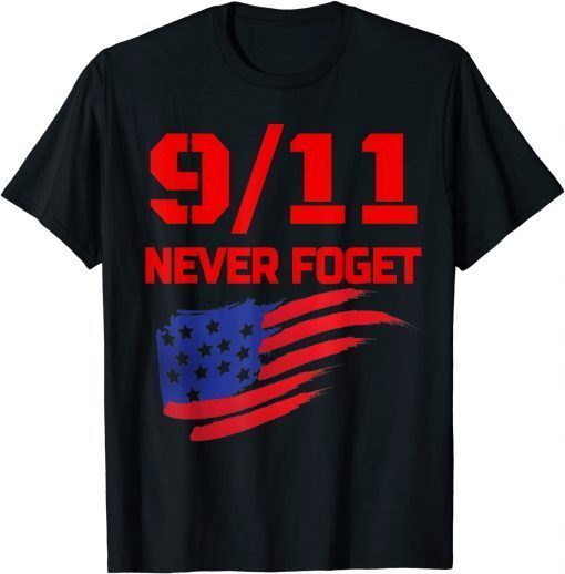 American Flag 20th Anniversary-Never Forget 20 Years Classic T-Shirt