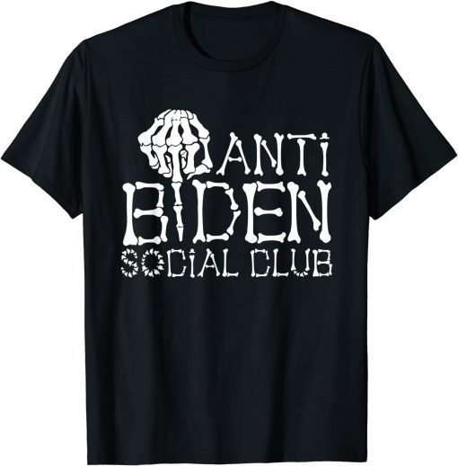 2021 Halloween skeleton - Anti Biden Social Club Unisex T-Shirt