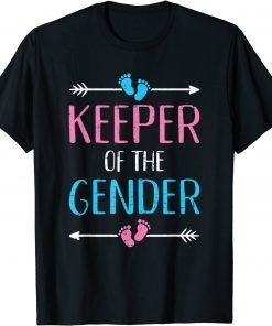 Keeper of the gender reveal baby announcement party supplies Unisex T-Shirt