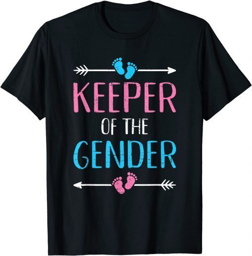 Keeper of the gender reveal baby announcement party supplies Unisex T-Shirt