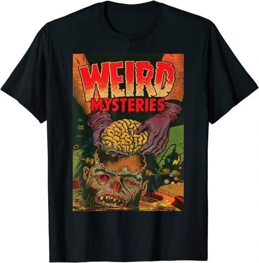 Zombie Halloween Horror Vintage Comic Book Retro Scary Funny T-Shirt