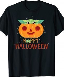 Funny Star Wars The Mandalorian Grogu Happy Halloween T-Shirt