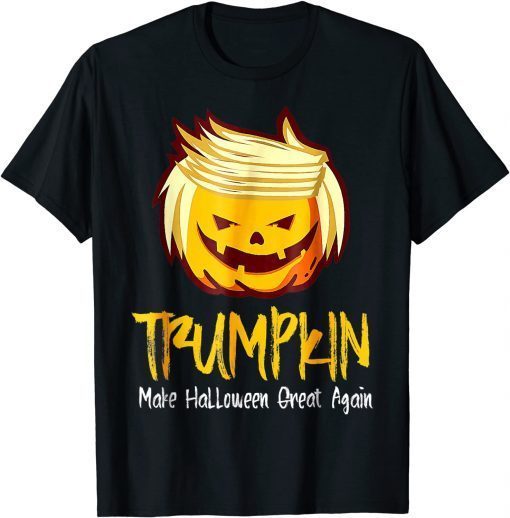 Classic Halloween 2021 Funny Donald Trump Costume Pumpkin T-Shirt