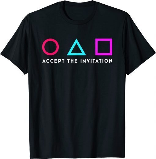T-Shirt Squid korean Drama Scary Game Accepte The Invitation 2021