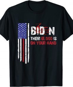 Blood On His Hands Biden Bring Trump Back Trending Novelty T-Shirt