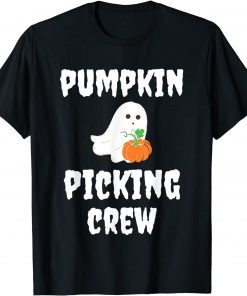 Official Pumpkin Picking Crew 2021 Funny halloween Pumpkin Carving T-Shirt