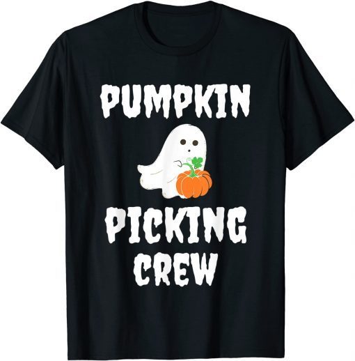 Official Pumpkin Picking Crew 2021 Funny halloween Pumpkin Carving T-Shirt