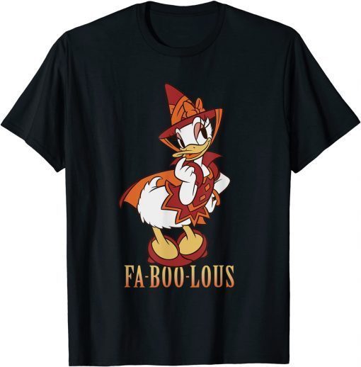 Classic Disney Halloween Daisy Duck Witch Costume Fa-Boo-Lous T-Shirt