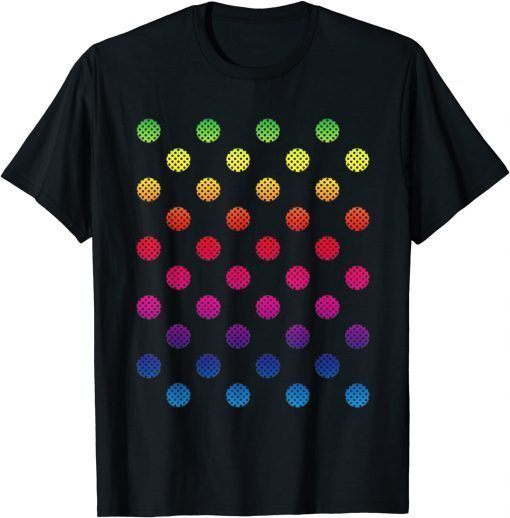 T-Shirt September 15th dot day multicolor rainbow polka dot