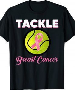 2021 Tennis Players Pink Ribbon Breast Cancer Awareness Sport T-Shirt