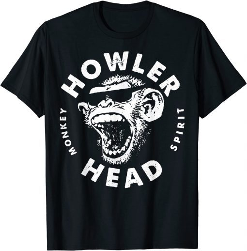 Howlers Funny Head Monkey Funny T-Shirt