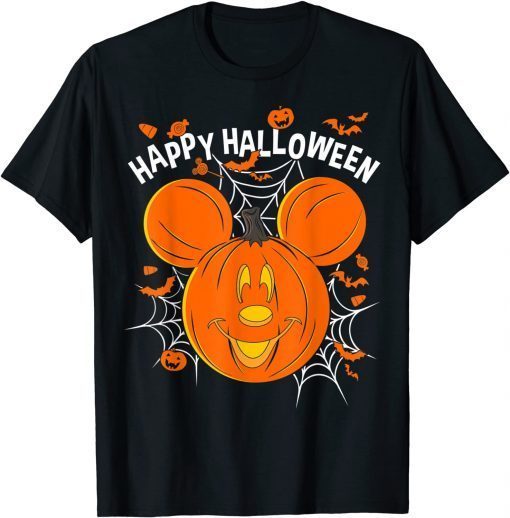 2021 Disney Mickey & Friends Mickey Pumpkin Happy Halloween Gift TShirt