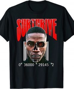 Black Man Surthrive Cyborg Apocalyptic Yahmean Gift Tee Shirt