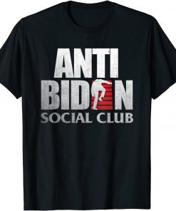 Classic Retro Anti Biden Social Club - Funny Joe Biden faded style T-Shirt