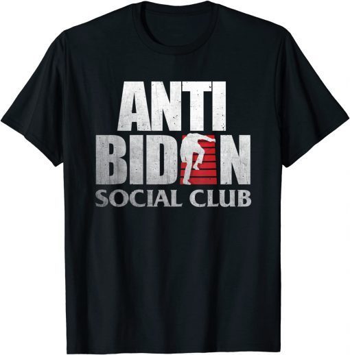 Classic Retro Anti Biden Social Club - Funny Joe Biden faded style T-Shirt