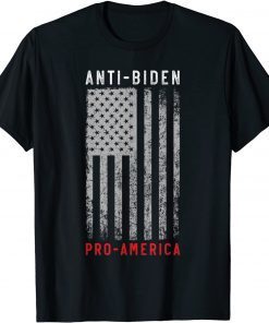Anti Biden Pro America American Flag 8646 Impeachment Go USA Classic T-Shirt