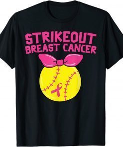 Classic Strike Out Breast Cancer Awareness Softball Fighters T-Shirt