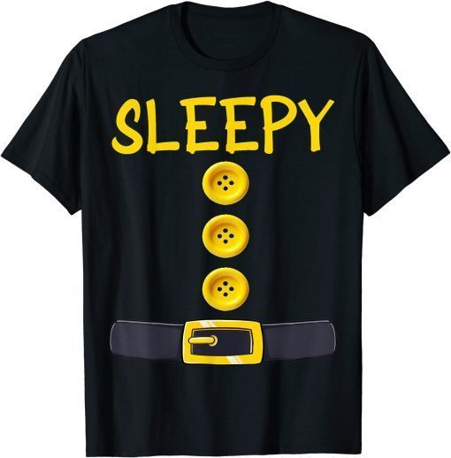 2021 Sleepy Dwarf Halloween Costume Color Matching Sleepy Dwarf T-Shirt