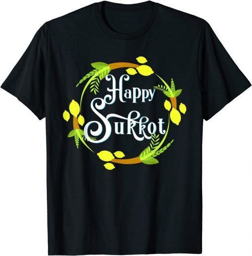 Classic Happy Sukkot Holiday Jewish Shirts Sukkah For Children Gifts T-Shirt