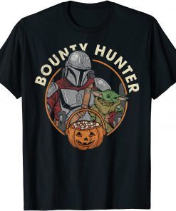Funny Star Wars The Mandalorian Halloween Candy Bounty Hunter T-Shirt