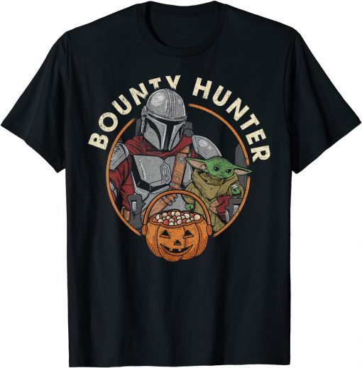 Funny Star Wars The Mandalorian Halloween Candy Bounty Hunter T-Shirt