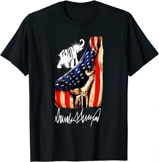 Official Trump American Flag Vote Trump T-Shirt