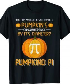 Funny Pumpkind Pi Math Funny Halooween T-Shirt