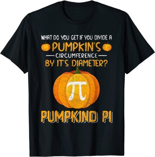 Funny Pumpkind Pi Math Funny Halooween T-Shirt