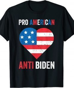 Official Pro American Anti Biden USA Heart Impeach Biden 2021 T-Shirt