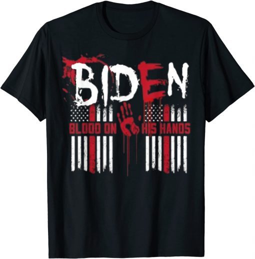 Classic Biden Blood On His Hands Classic Halloween Costume T-Shirt