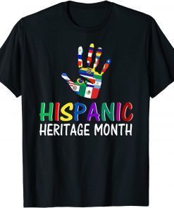 Funny National Hispanic Heritage month All Countries Flags T-Shirt