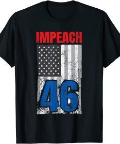 Classic Pro America Flag Impeach 46 Anti Joe Biden T-Shirt
