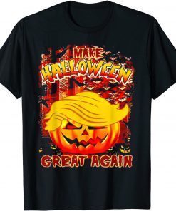 2021 USA Trumpkin Make Halloween Great Again Funny pumpkin T-Shirt