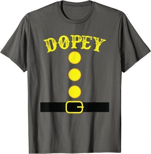 Dopey Dwarf Halloween Costume Color Family Matching Dopey Tee Shirt