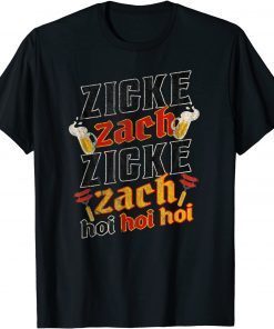 Official German Oktoberfest Zicke Zacke Zicke Zacke Hoi Hoi Hoi Beer T-Shirt