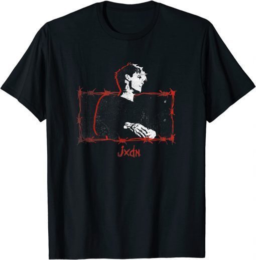 2021 jxdn - Barbed Wire Portrait T-Shirt