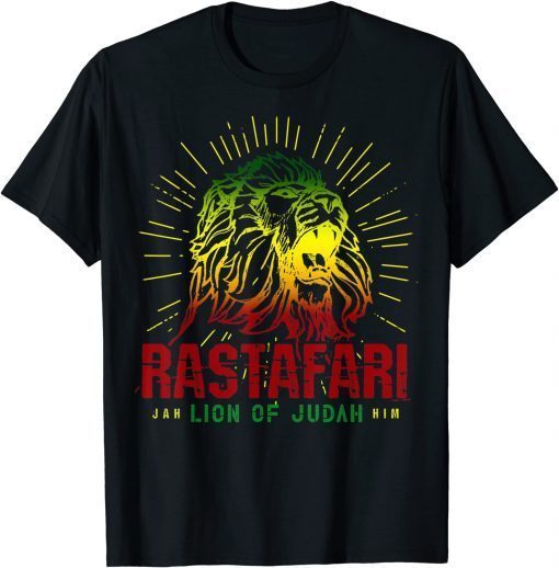 T-Shirt Rastafari Rasta Reggae Music Gift