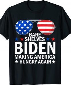 2021 Bare Shelves Biden Funny Meme Christmas Foxtrot Xmas Bravo T-Shirt