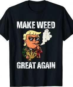 Classic Trump Marijuana Make Weed Great Again Cannabis T-Shirt